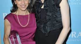 Nina Tassler in Max Mara con Lucy Award e Geena Davis in Max Mara