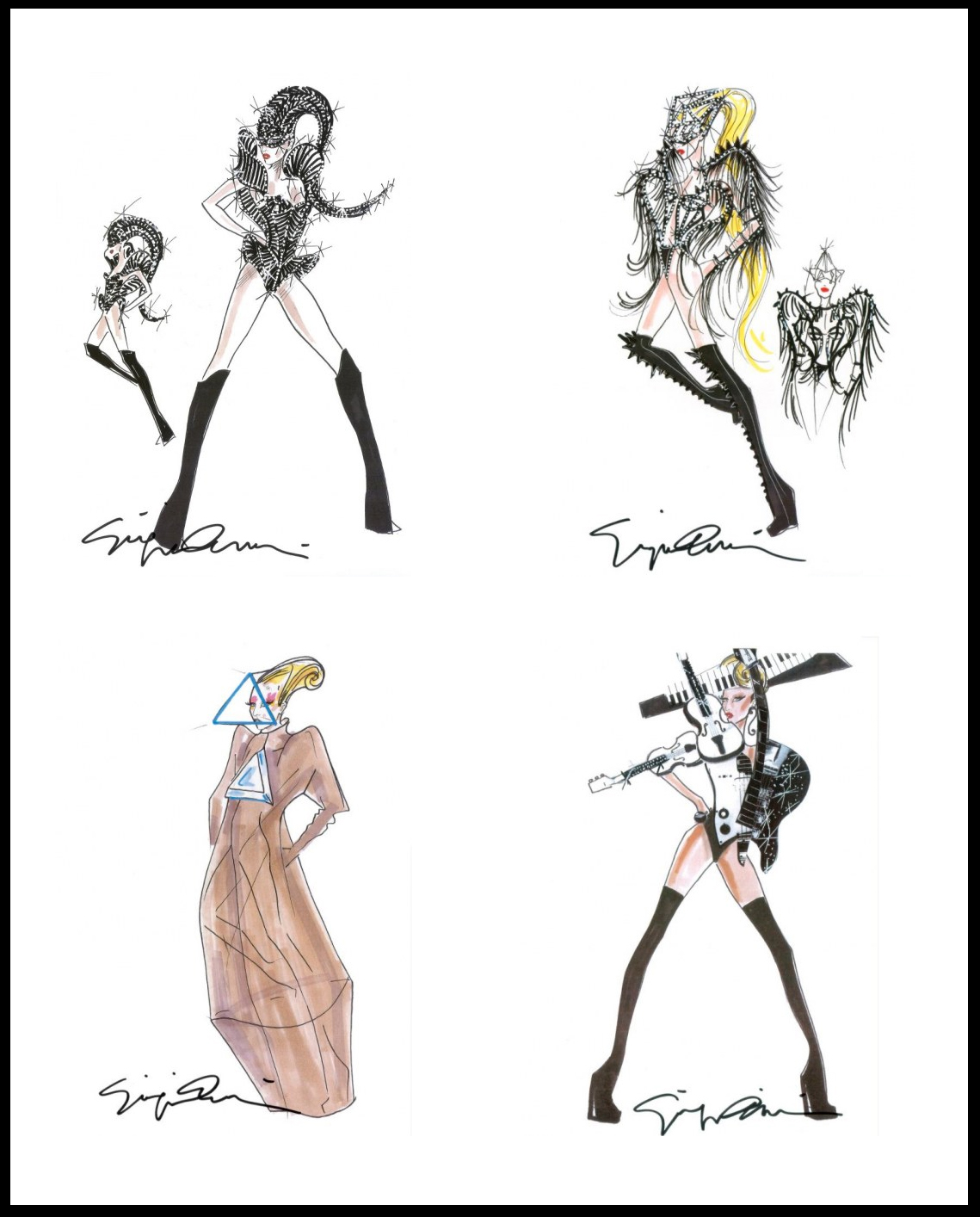 Giorgio Armani disegna i costumi del nuovo tour di Lady Gaga